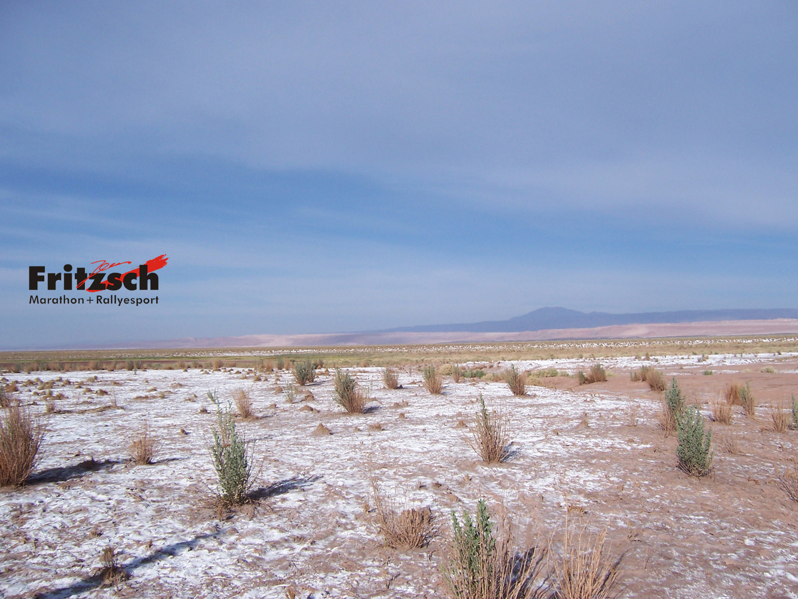 Atacama Wste mit Salz bedeckt